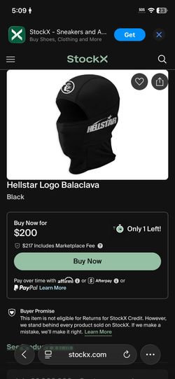 Hellstar ski mask