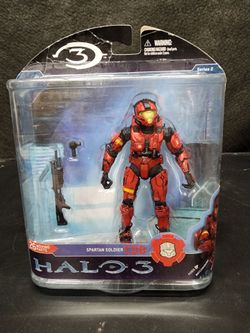 Halo 3 Series 2 Spartan Soldier CQB Red Action Figure New Sealed 2008 McFarlane