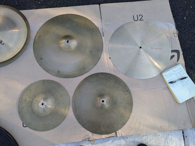 Vintage Cymbals Zildjan Paiste UFIP Atlas Crash Ride Hi Hat