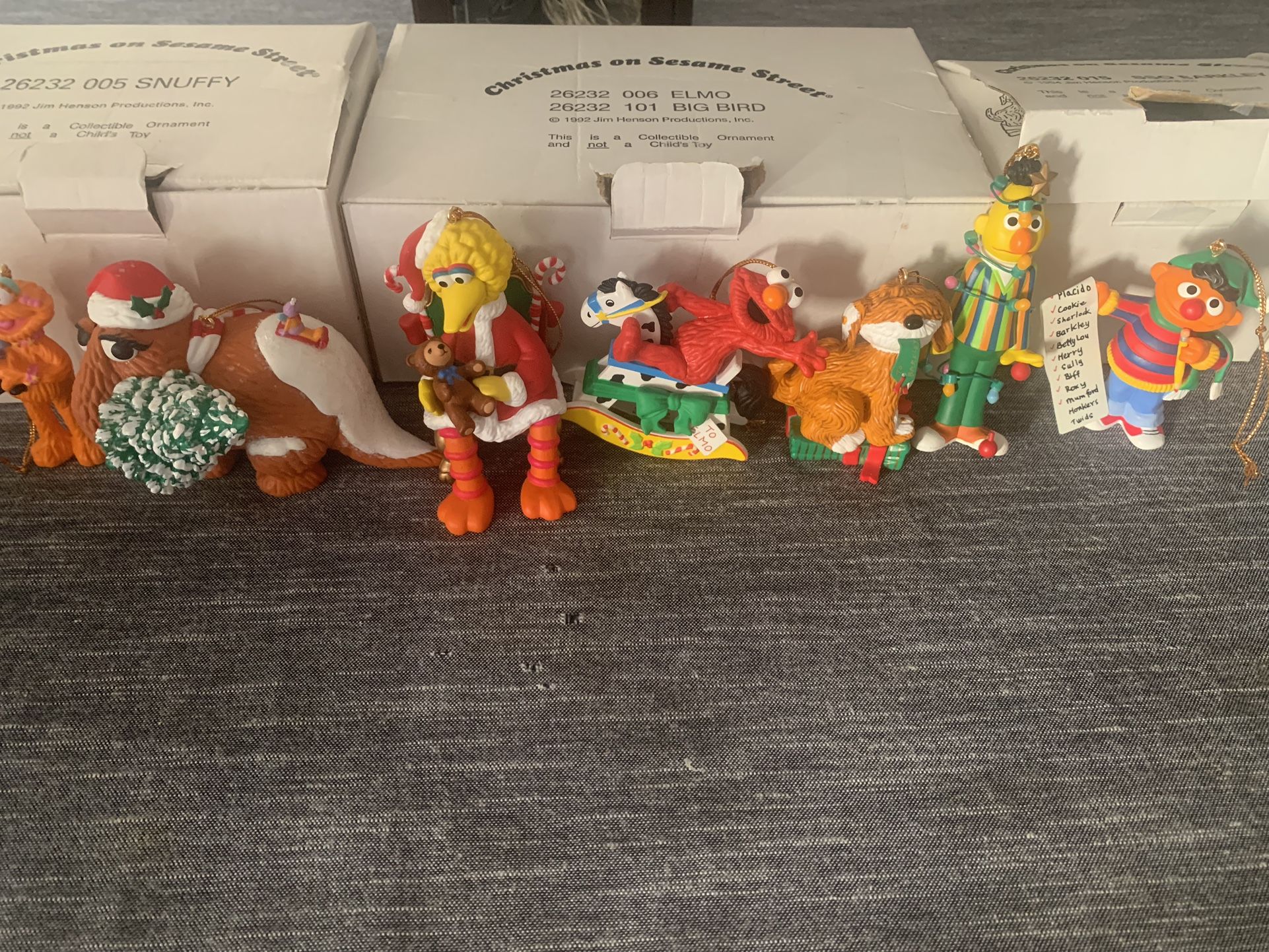 Christmas Sesame Street Ornaments
