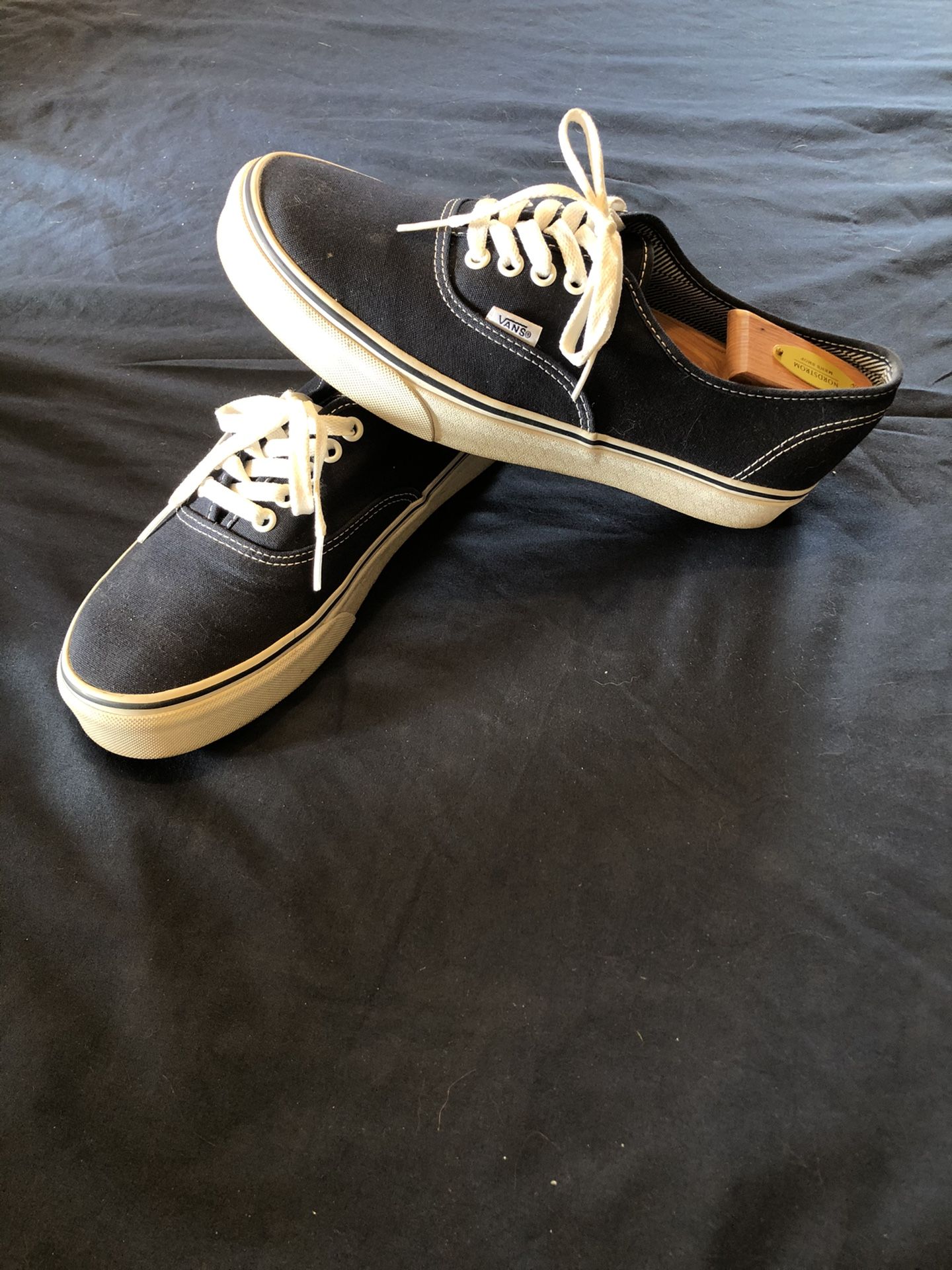 - Navy Blue/White Classic Vans.