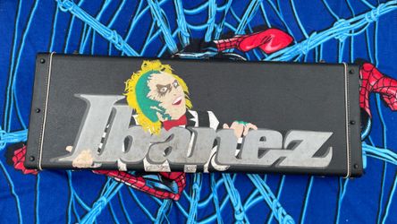 One Of A Kind Ibanez Hand Painted Beetlejuice Felix the Cat Guitar Case