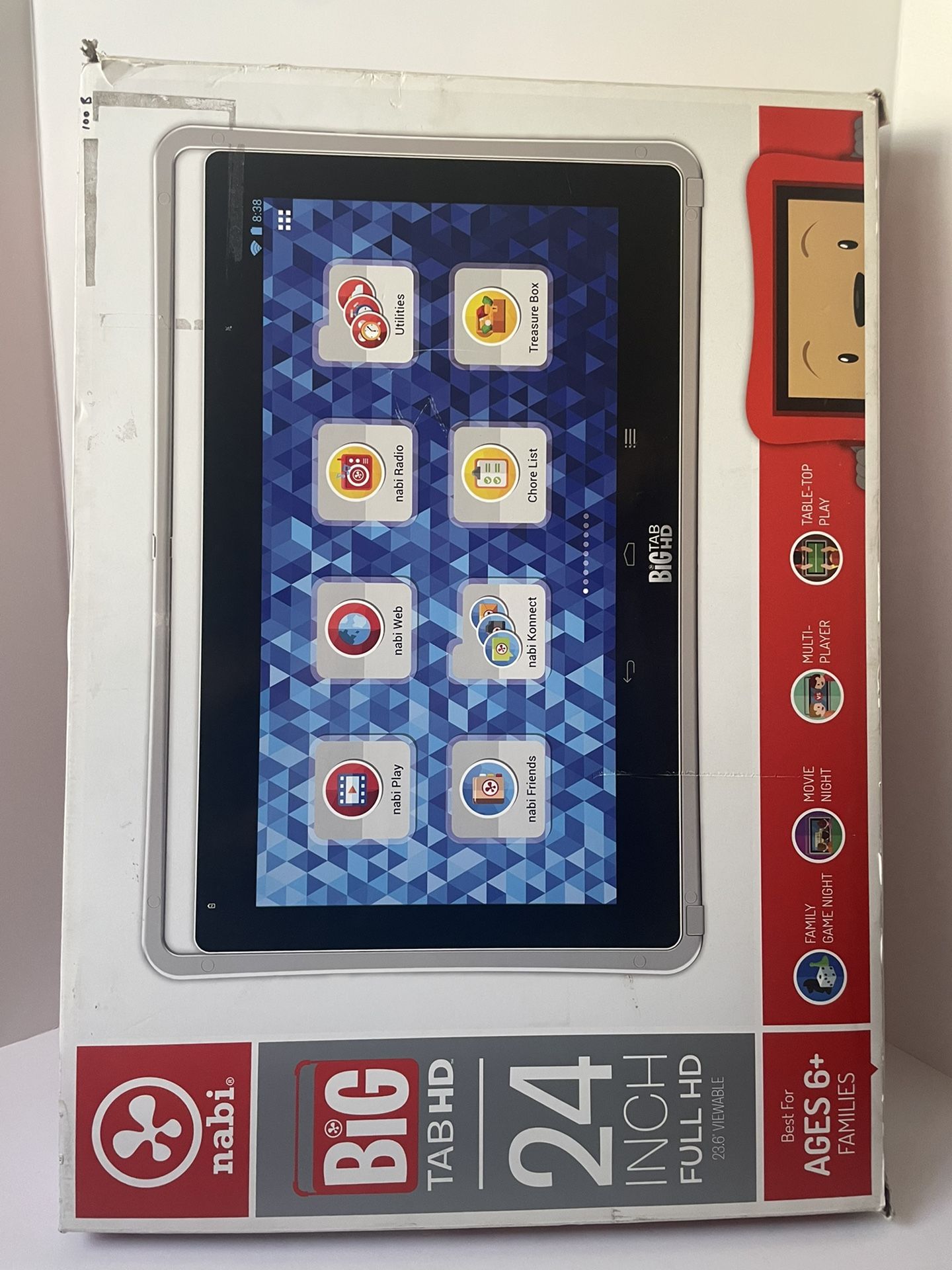 Nabi Big Tab HD 24 Inch 23.6 Viewable Touch Screen Tablet Runs 4.4.2 Android
