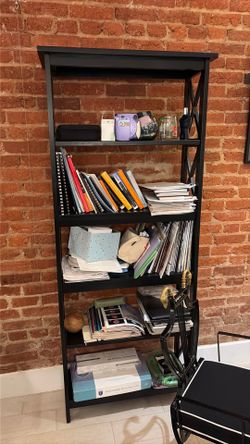 Black bookshelves (two)