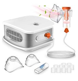 Nebulizer Machine for Adults and Kids, Portable Nebulizer with 2 Masks & Mouthpiece