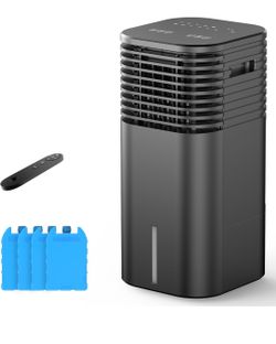 FLOWBREEZE 24" Windowless Portable Air Conditioner, 15H Timer & 120°Oscillation, 3-IN-1 Portable AC Unit w/Remote, 2Gal Tank, 3 Modes & Speeds, Ultra-