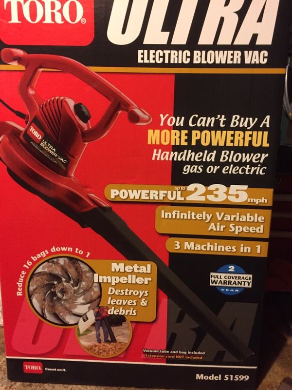 Toro Ultra Electric Blower Vac - Model 51599