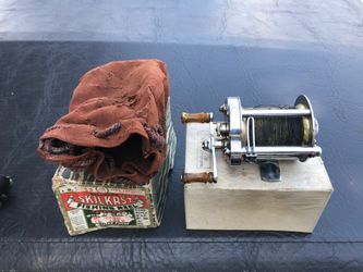 Vintage fishing reels.