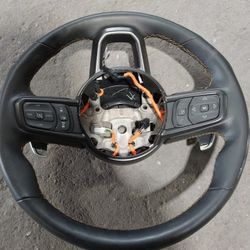 Mopar Jeep Wrangler JL JLU Rubicon Leather Steering Wheel