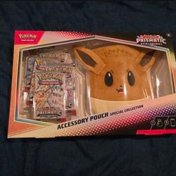 Pokemon Prismatic Evolutions Eevee Accessory Pouch 4 Trade