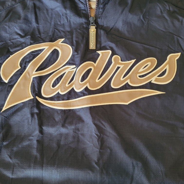San Diego Padres Jacket Adult Blue Quarter Zip Lined Sz Medium Majestic for  Sale in San Diego, CA - OfferUp