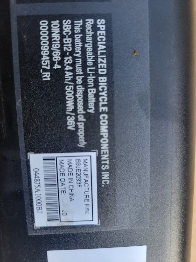 Specialized Turbo Levo 500wh Battery