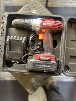Chicago Electric 18V Cordless Drill Kit with Case & Charger Price: $35 (Negotiable)