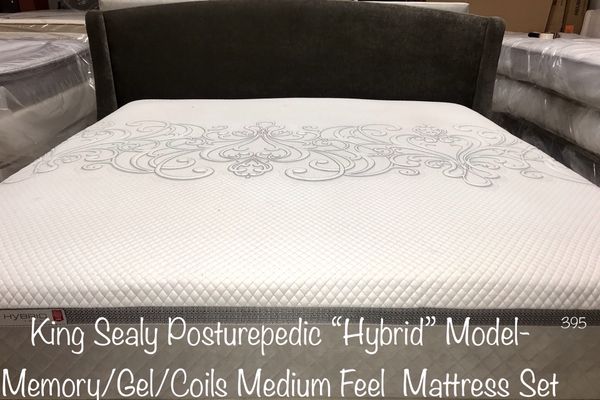 King Sealy Posturepedic Hybrid Trust Model Memory Gel Coil King Sealy Posturepedic Hybrid Trust Model Memory Gel Coil Layered Mattress Set