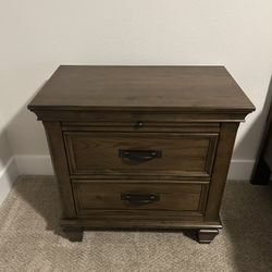 Finished Wood Nightstand