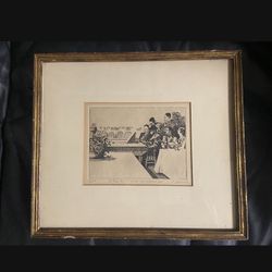SUPER RARE COLLECTIBLE NUMBER 2 OF 100 DAVID ITCHKAWISH SIGNED ca,1971 ETCHING ON PAPER 