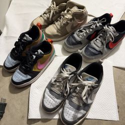 4 Pairs Of Nike Kids Shoes 