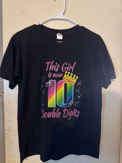 Girls 10th Birthday Graphic T-Shirt