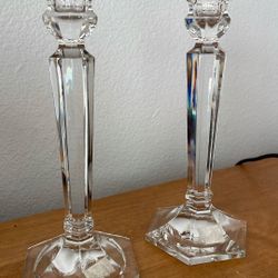 Two New Crystal Candlesticks