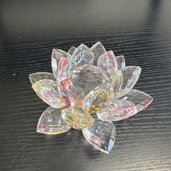 colorful crystal lotus