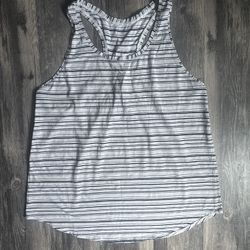 Lululemon Love Tank Top SZ 14 Striped Sleeveless Women's Athletic Tank