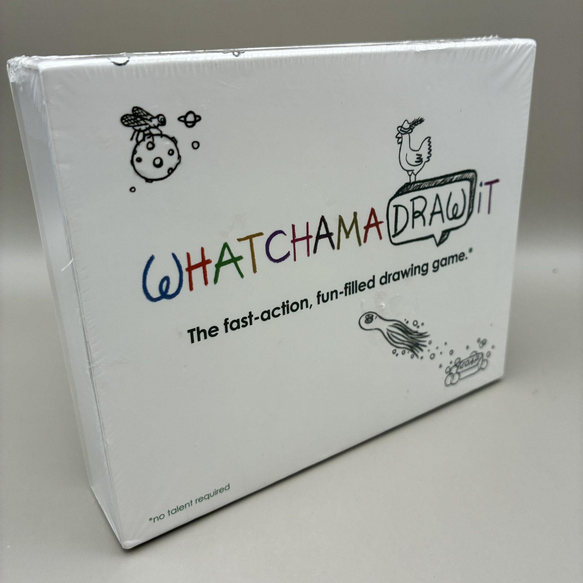 WhatchamaDRAWit Fast Action Drawing Game • 96 Fun-Filled Creative Prompts • New