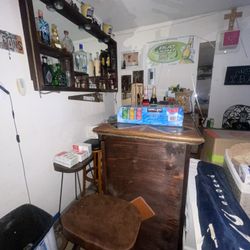 Handcrafted Licor Bar + Matching Mirror