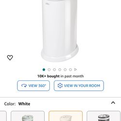 Ubbi Steel Odor Locking, No Special Bag Requiredb Money Saving, Awards-Winning, Modern Design, Registry Must-Have Diaper Pail, White