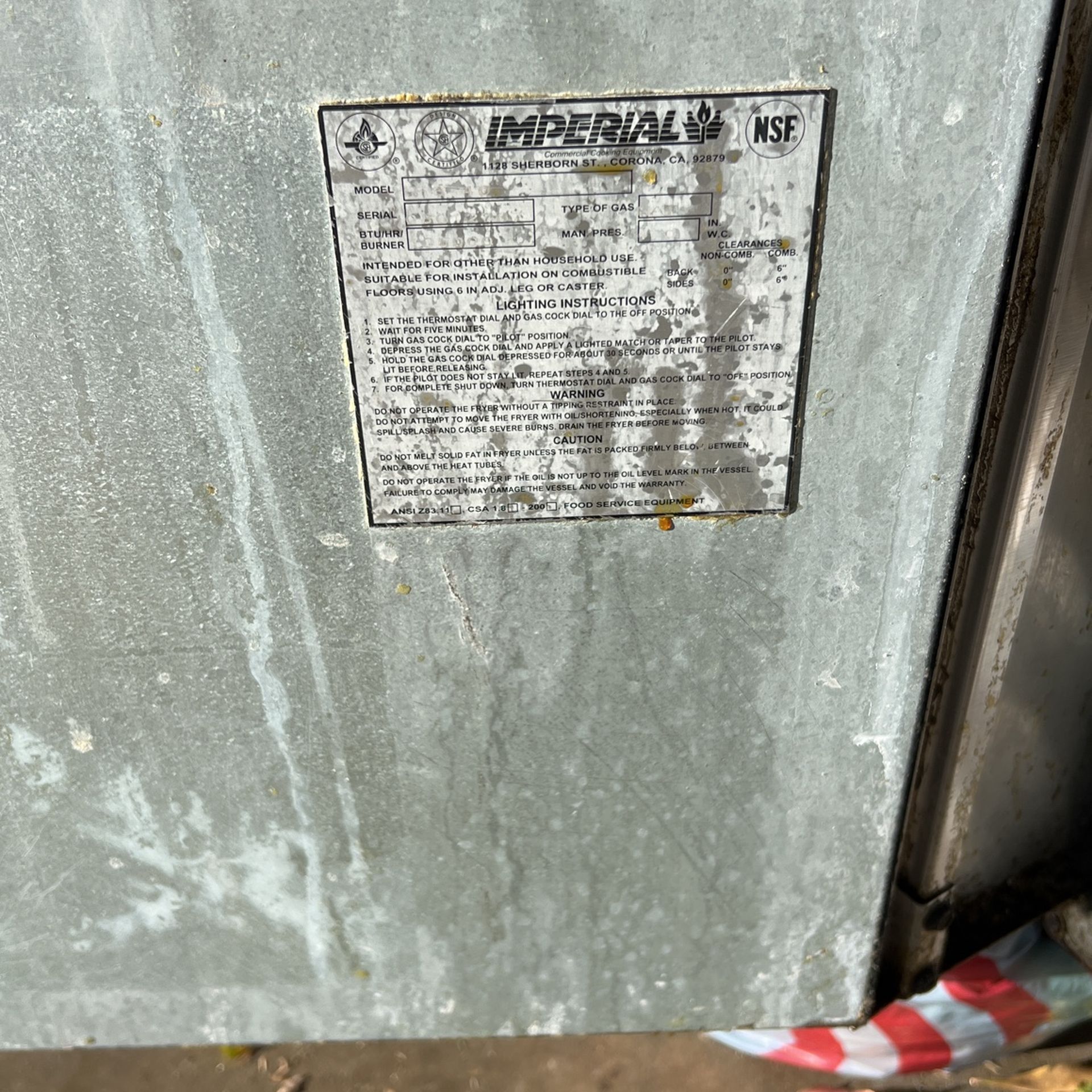 Imperial Commercial Deep Fryer