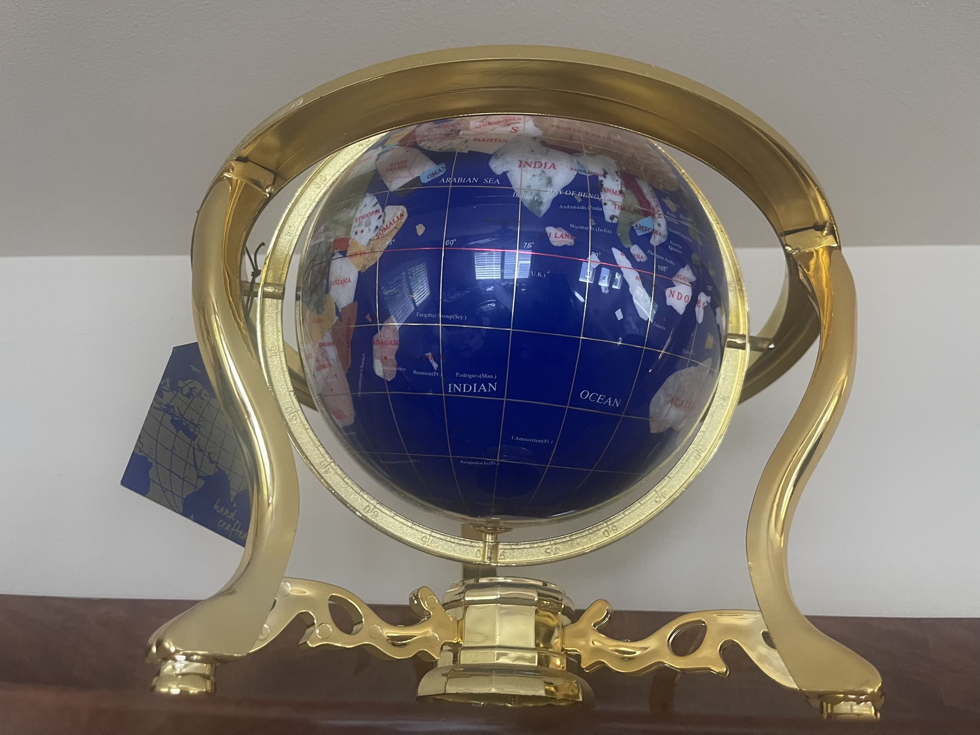 Gold Globe With Compass