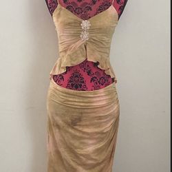 Y2k 2 Set Top And Skirt  