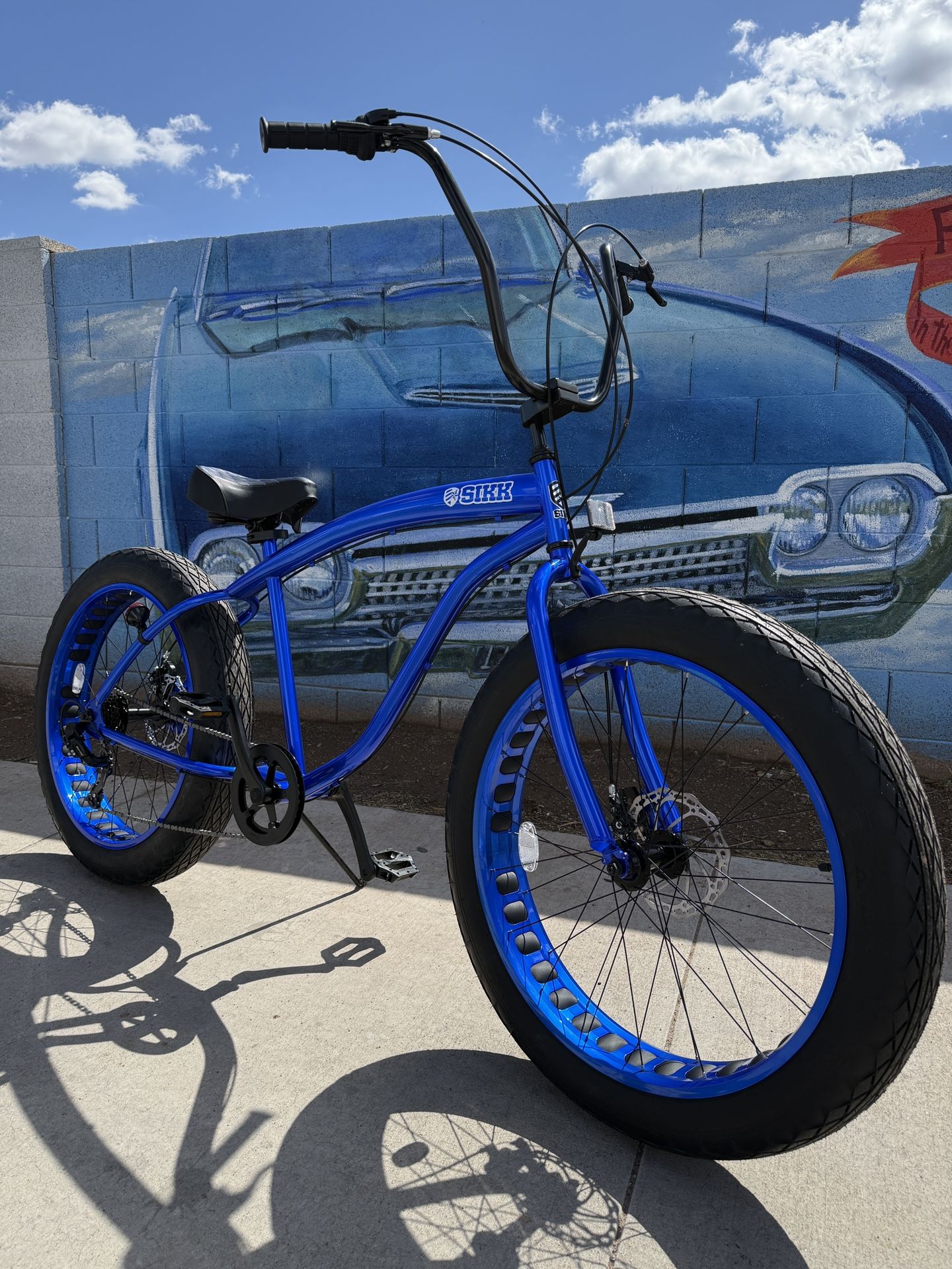 SIKK UFO 7 Speed Fat Tire Beach Cruiser Bicycles