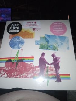 Pink Floyd 8-Tracks Opaque Pink Vinyl box set with black large t shirt Target Exclusive
