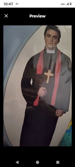 Men's one size priest costume