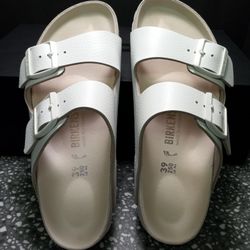 Birkenstock Arizona Series White Size L 8 M6 39