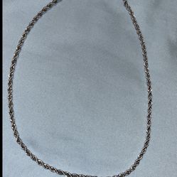 $60 Rope Chain Silver Plated