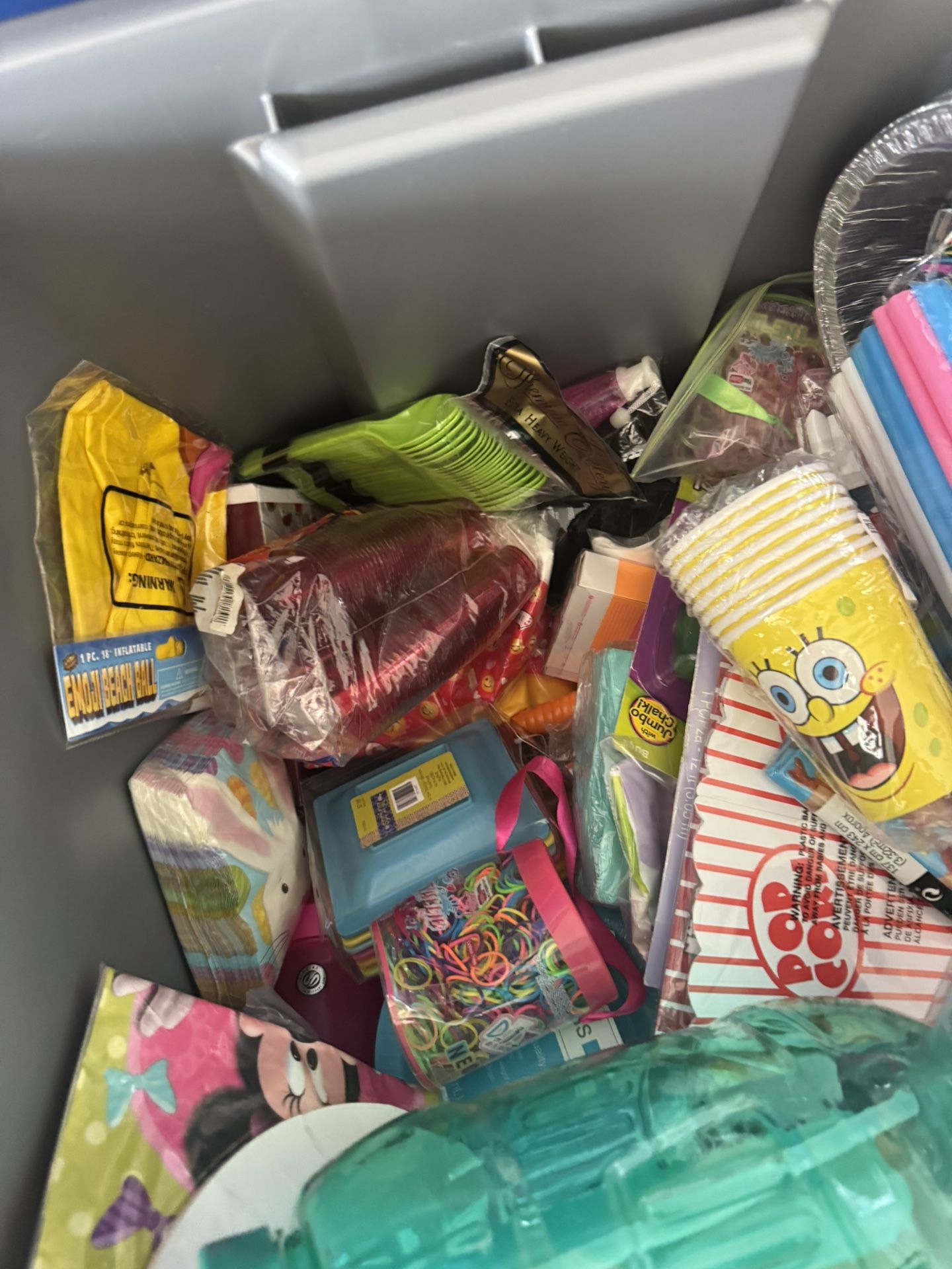 Full Box Of Party Supplies