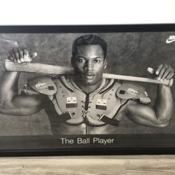 Bo Jackson The Ballplayer Framed Nike Poster