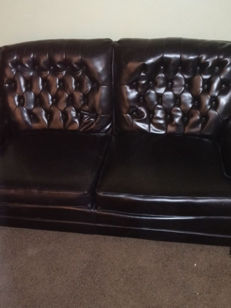 Leather Loveseat