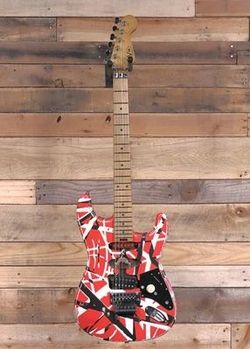 Guitar, Red EVH STRIPED FRANKENSTEIN FRNKY