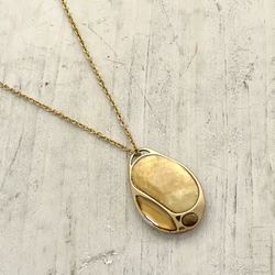 Lia Sophia Frangelico Lucite Pendant Necklace 