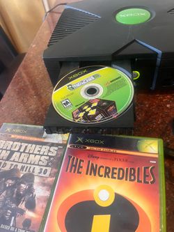Original Xbox Console with 3 Games
