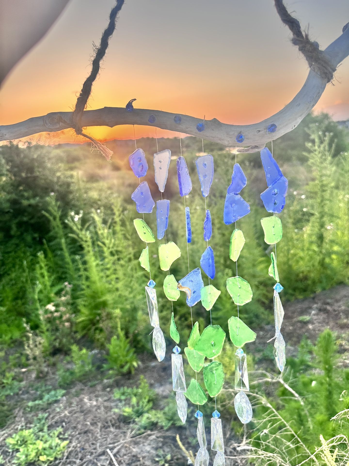 Sun Catcher Sea Glass Wind Chime
