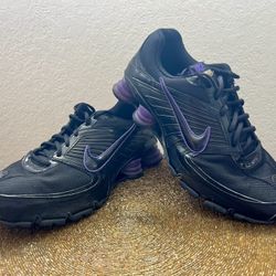 Nike Shox turbo 8 Running Athletic Shoe Size 10.5 Purple Black