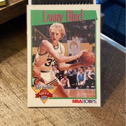 1991 LARRY BIRD BOSTON CELTICS NBA HOOPS #319 BASKETBALL CARD