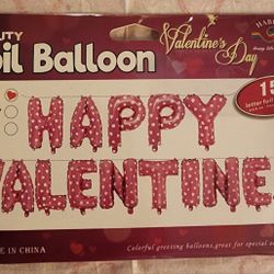 Happy Valentine Foil Balloons 