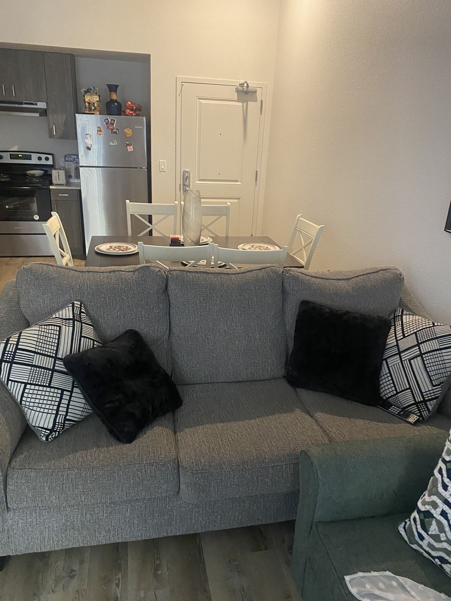 Grey And Black Couch