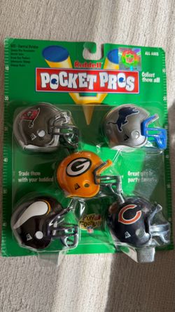 1997 Riddell Pocket Pros Set Mini Helmets - NFL NFC Central Division