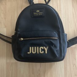 Black Juicy Couture Mini Backpack 