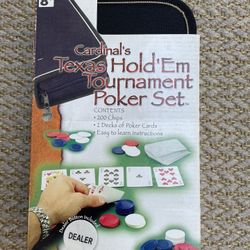 Texas hold’em tournament poker set-by Cardinal